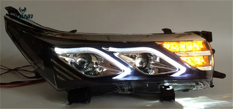 VLAND Wholesale Factory  Car Headlamp For Corolla 2014 2015 2016 LED Headlight With DRL High/Low Beam Turn Signal