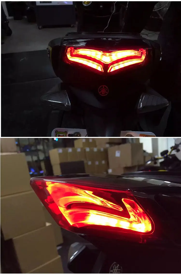 用于改装 hid bi 氙气和带鱼眼投影机镜头的 led灯的摩托车尾灯 ymm