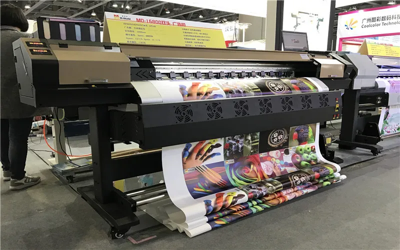 High Speed 1.8m Sticker Vinyl Banner Printing Machine Single Or Double