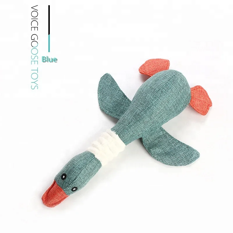 
Dog Chew Toys Pet Wild Goose Stuffed Plush Puppy Squeaky Dog Toy for Small and Medium Dogs 