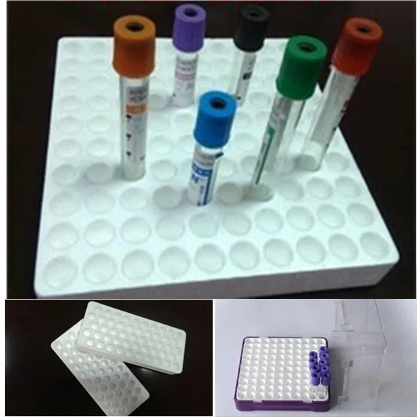 Custom Packaging Eps Foam Blood Collection Tube Tray Package,Seedling