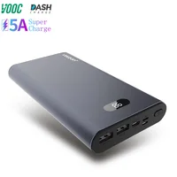 

20000mah portable mobile charger power bank VOOC DASH FCP SCP 5A super charge PD QC3.0 fast charging powerbank