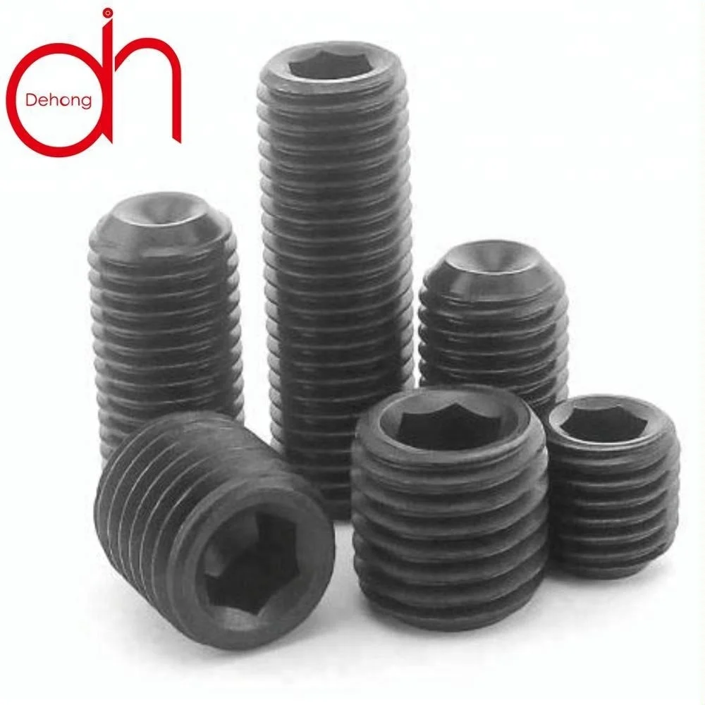 
Hot sale DIN 916 hex socket with cone point stainless steel set screws for heavy industry 