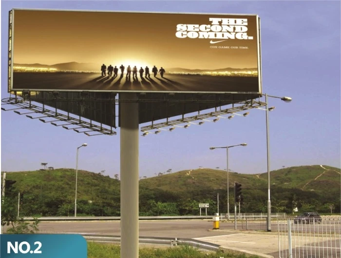 Three Sides Outdoor Advertising Billboard With Pillar - Buy Three Sided