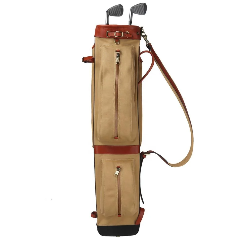 Tourbon Canvas Golf Half Bag Vintage Wholesale Golf Pencil Bag Buy