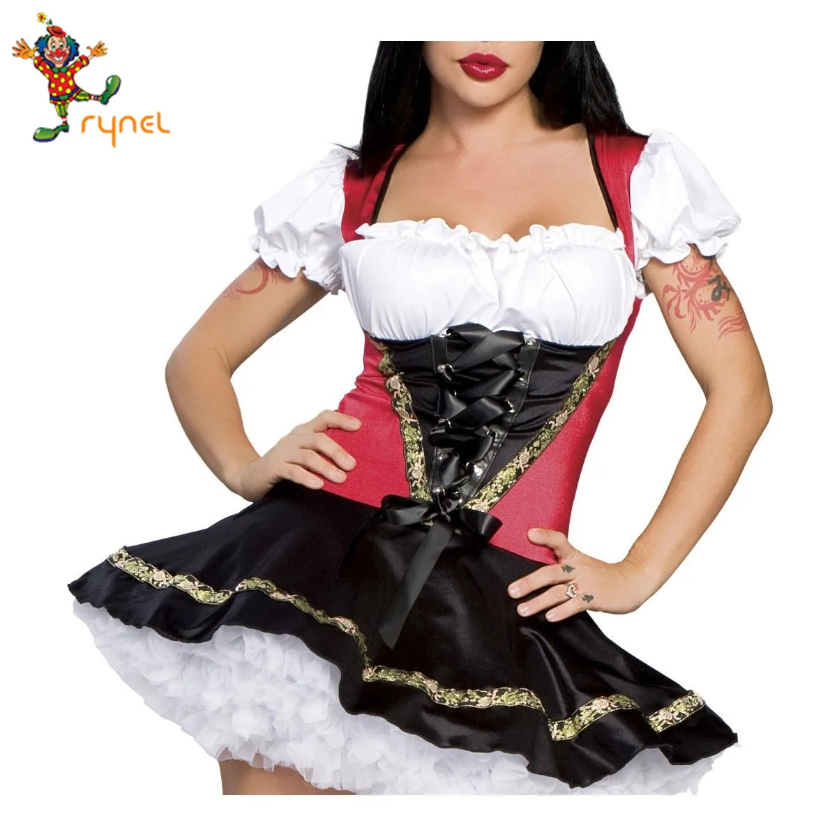Women S Oktoberfest Bavarian Beer Girl Dirndl Dress Halloween Maid