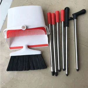 Image of Home Room Lobby Floor Use Upright Stand Up broom and dustpan set