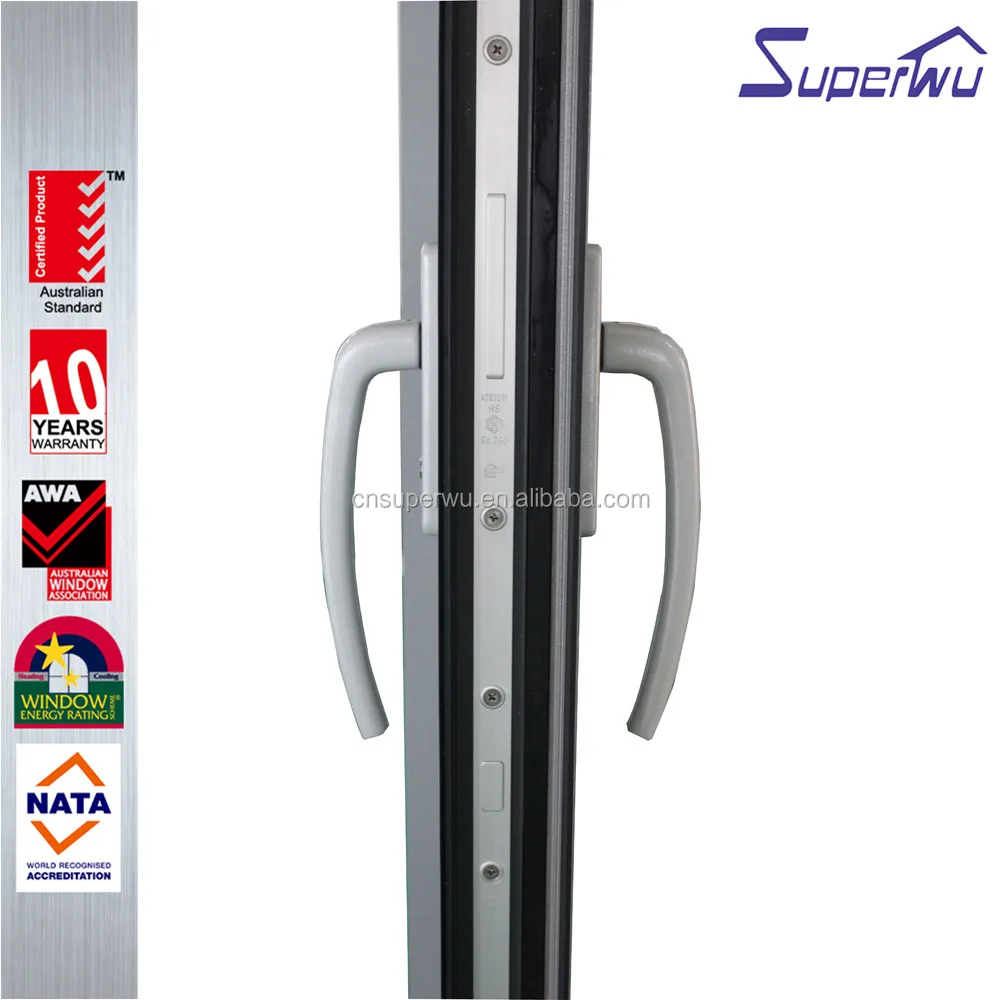AAMA standard glass aluminum lift sliding door as security door