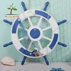 Hand-Made Pine Creative Mediterranean Bar Wall Ornament Rudder Wall Hanging Yiwu Home Decoration Wall