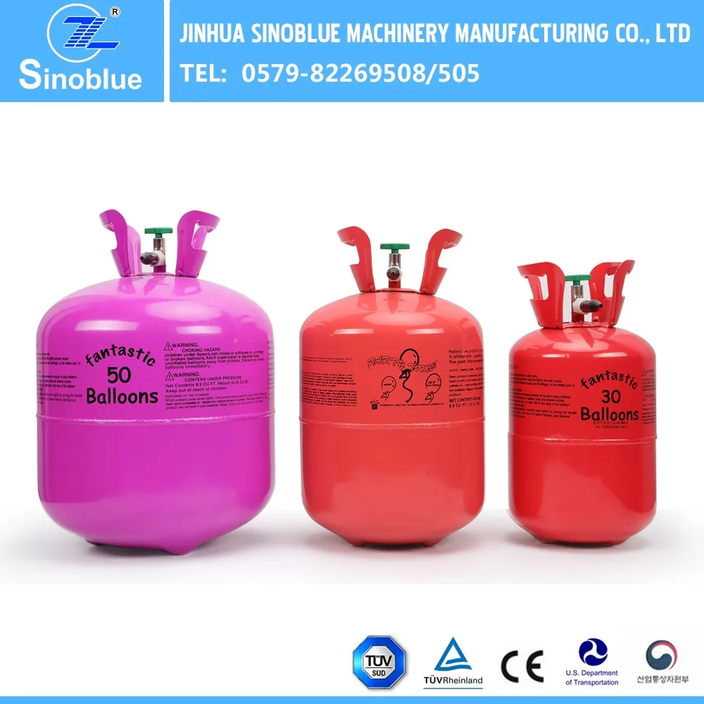 
7.1L steel Disposable helium cylinder producerfilling 30pcs balloon 