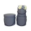 Wholesale decorative custom cardboard free sample provide hat flower box round with ribbon
