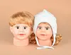 Wholesale fashion gold long curly wig boy gilr infant child hat display shelf hair head special models