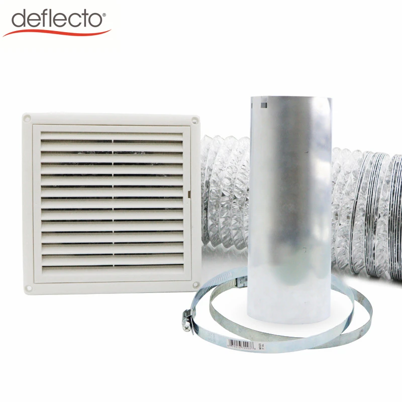 6 Inch 150mm Vent Hood Kit With Louver Vent Cover Aluminum Flexible