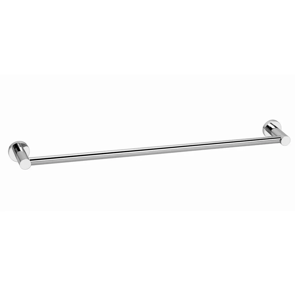 
Bathroom Fittings Zinc Alloy Chromed Round Single Towel Bar Stainless Steel Towel Rack Towel Rod 