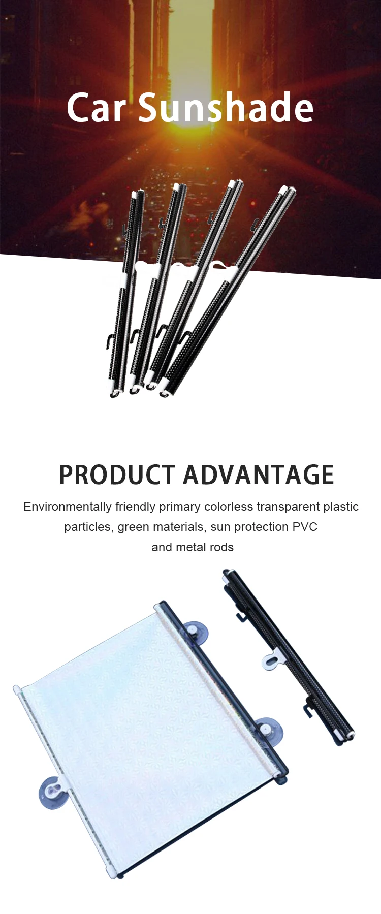 Zyq038 Japan Car Accessories Auto Sunshade One Way Protector Self