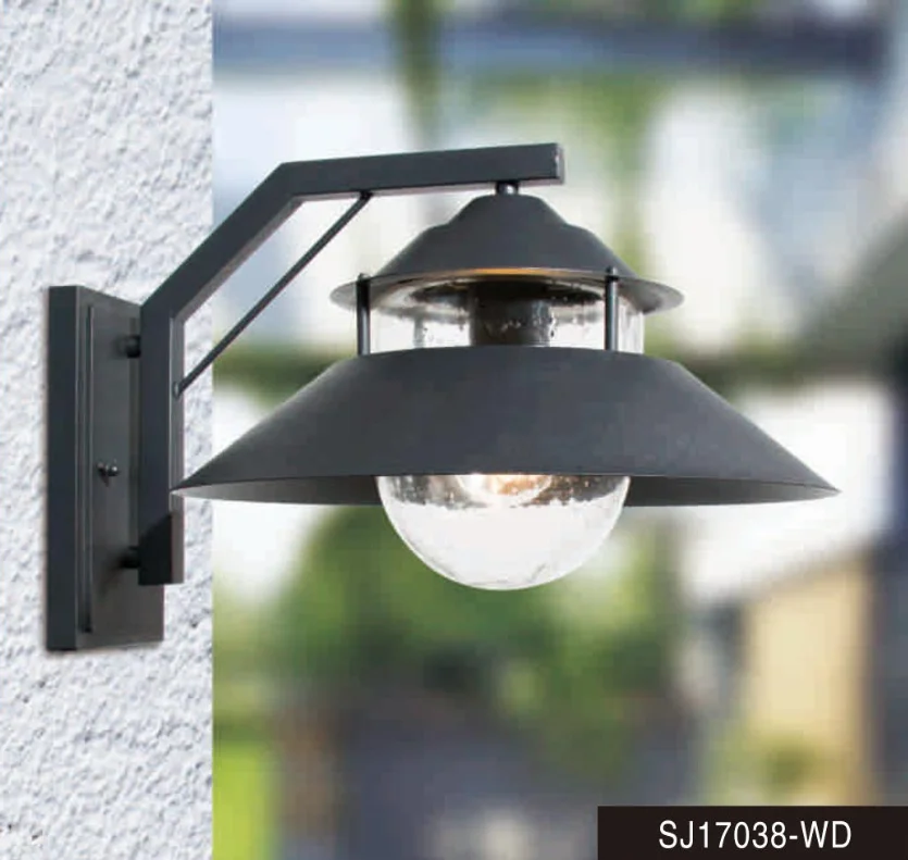 Waterproof IP44 wall decoration outdoor industrial vintage wall lamp glass
