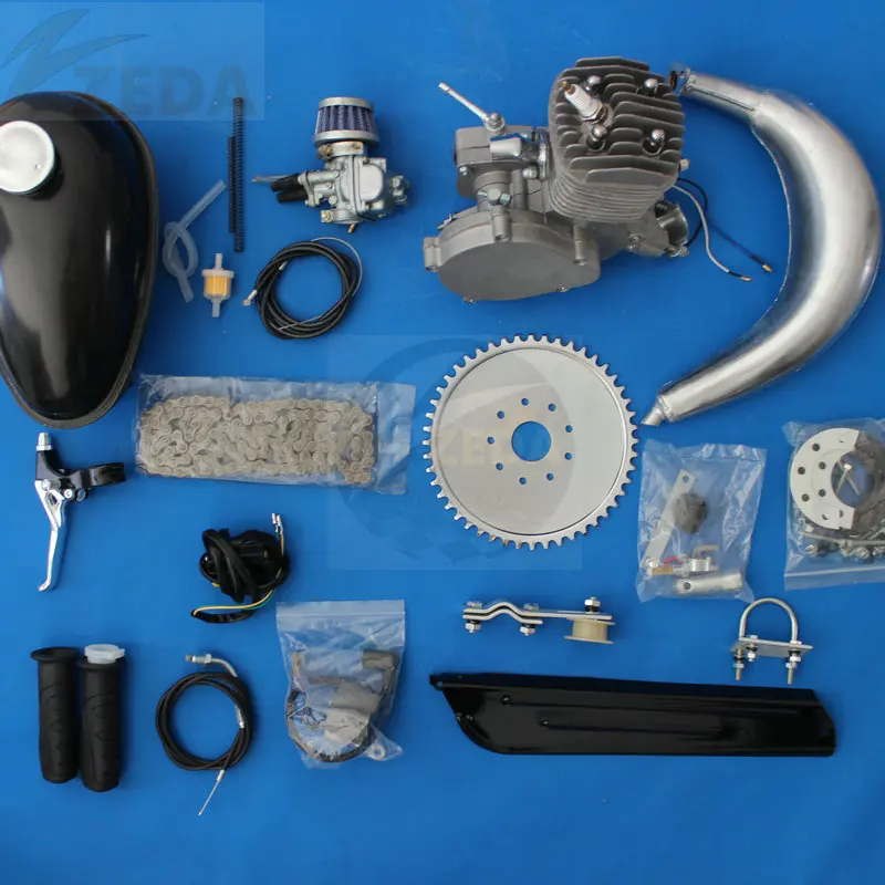 100cc Gas Motor Engine For Motorized Bicycle / Motor Para Bicicleta Kit