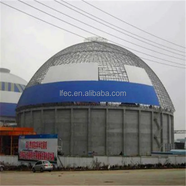 steel structure steel space coal storage shed as warehouse roof steel frame