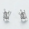 Girls Jewelry 925 Sterling Silver Retro Tiny Turtle Stud Earrings Thai Silver Tortoise Animal Stud Earrings