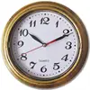 Decorative silent wall clock Non-ticking 8 inches round quartz battery operated rustic wall clocks for home school hotel office