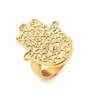 china wholesale fashion jewelry KHAMSA HAMSA evil eye rings, gold evil eye jewelry,turkish ring Eyes Hand of God Ring