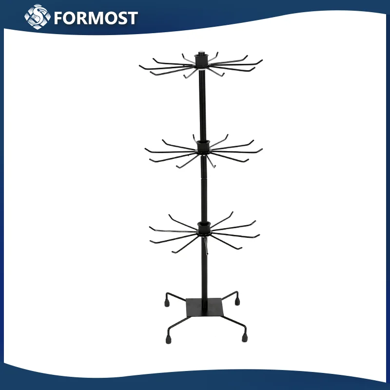 3 Layer Spinning Store Floor Wire Jewelry Stand/ Accessories Display