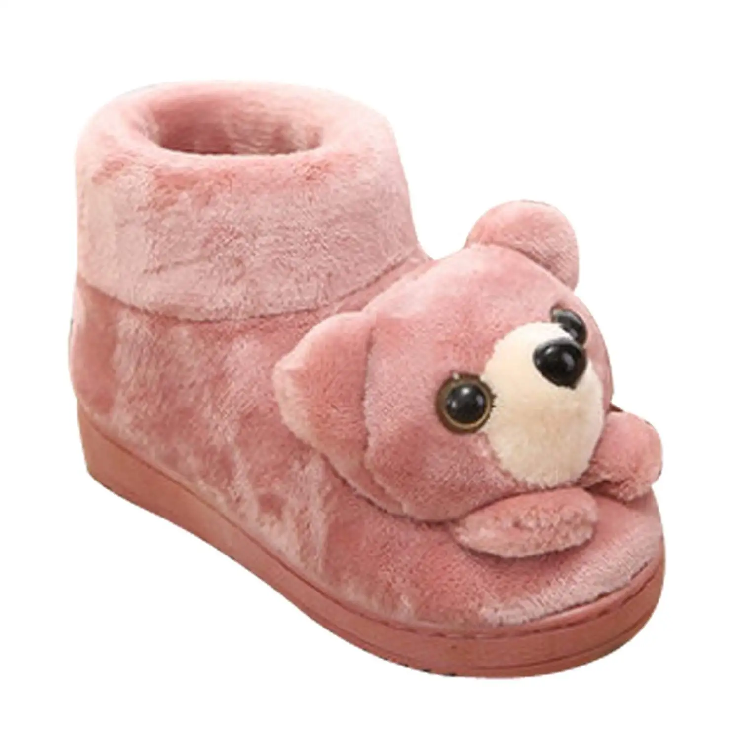 Cattior Cartoon Warm Cute Boot Slippers Bear Slippers Toddler Little Kid