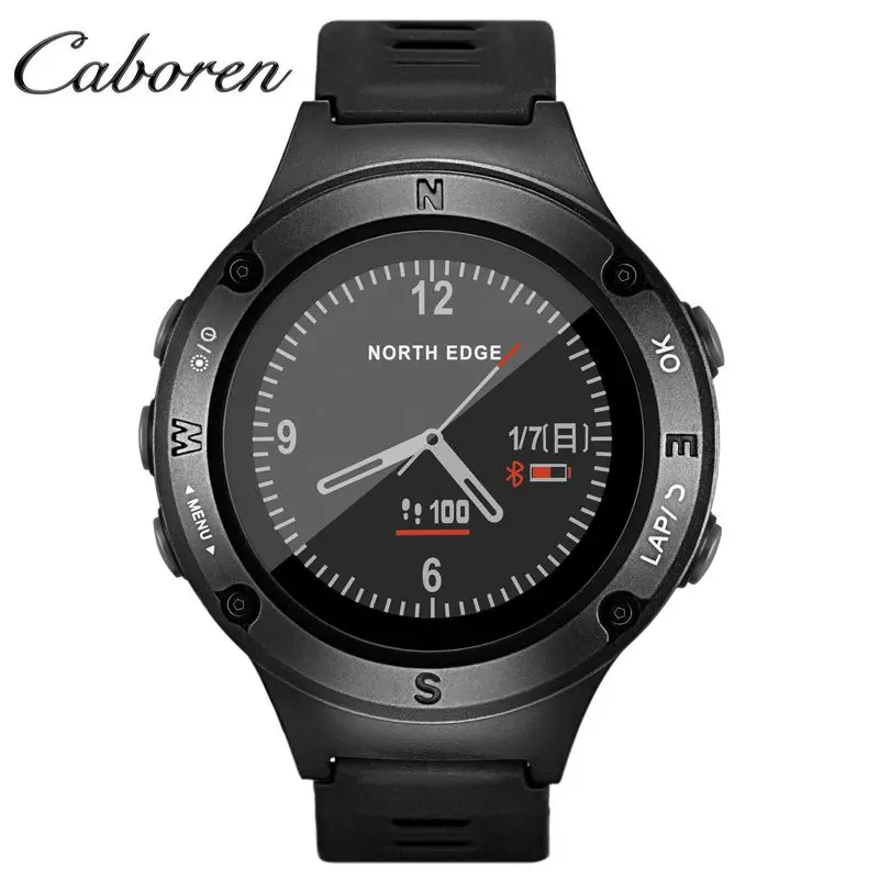 

Hot sale outdoor digital Sport GPS relojes inteligentes Smart Watch 2018, Black