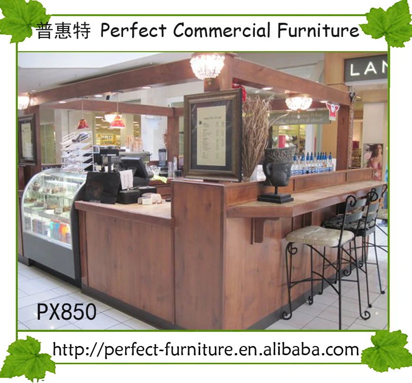 Hot Sale Retail Coffee Kiosk With Coffee Shop Interior Furniture Design