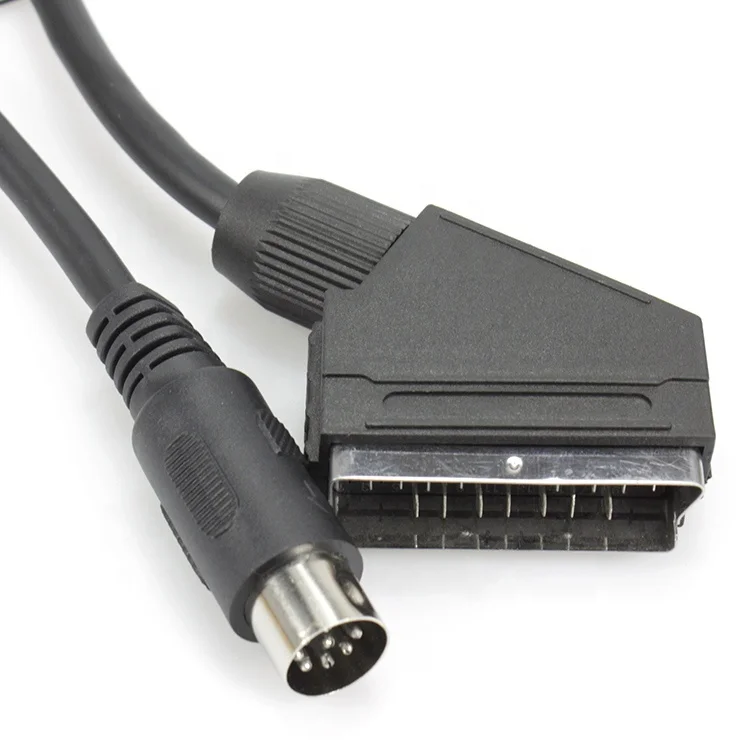 

SCART Cable Scart 20pin male to DIN 8pin Displayport Cable