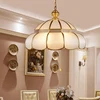 American style all copper small chandelier single head table lamp bedside corridor balcony corridor entrance porch stair room lo