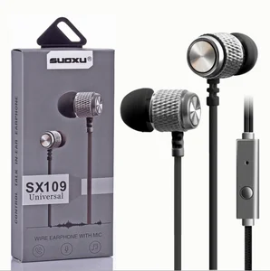 Super Bass Wired Earbuds Microphone