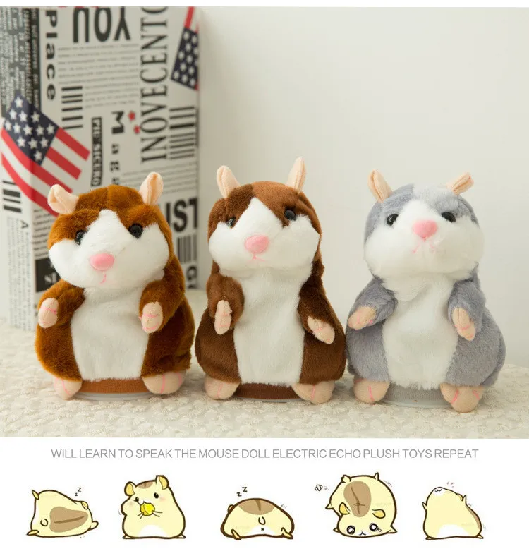 talking hamster cat toy