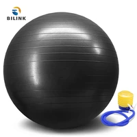 

Bilink wholesale custom printed logo pilates exercise 55cm PVC yoga ball with Quick Pump