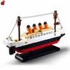 Amazon best selling Model building with Titanic ship educational building blocks toys Plastic titanic toy hobbies for children