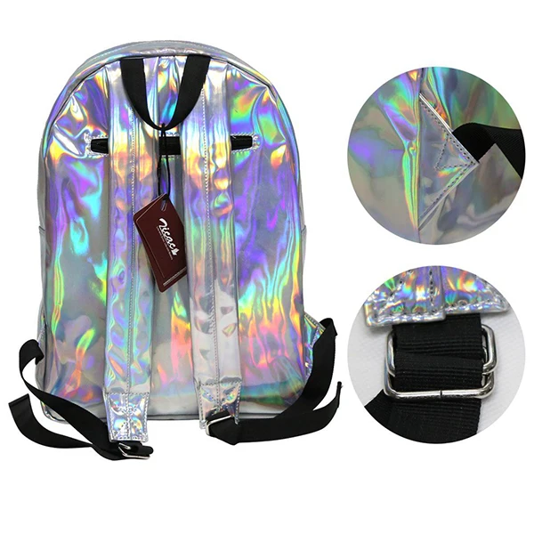 School Large Capacity Compartments Outdoor Fashion Girls Bling Glitter