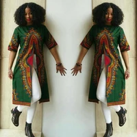 

Summer Tops New Fashion Long Hem Short Sleeve Women Plus Size African Clothes