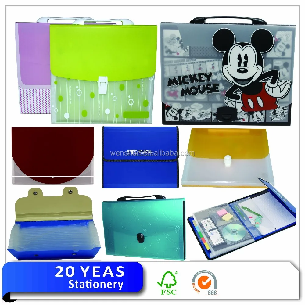 High quality plastic document box with handle