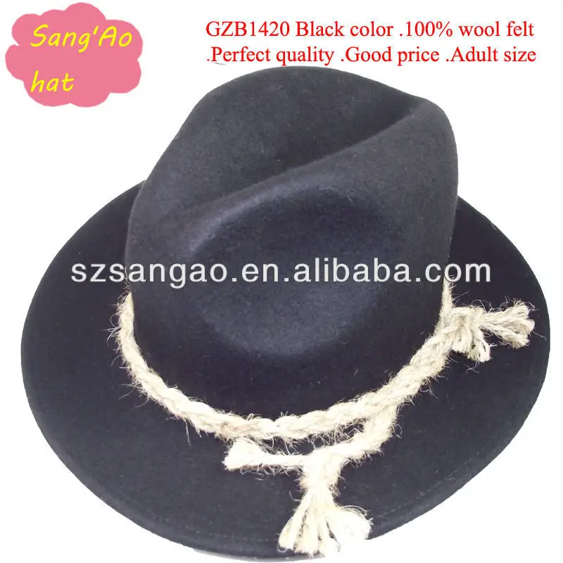 Wholesale Fashion Black Felt European Hats For Men Buy European Hats