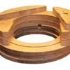 Laminated wood insulation forming parts