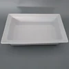 12.5" Stock large capacity sheet restaurant party cooking square ceramic baking plate cake pan