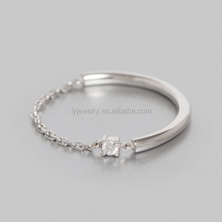Unique 925 Silver Ring With Black Stone Gold Ring Design For Couples LYR0221