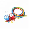 refrigerant brass testing manifold gauge valve set for air conditioner Refrigeration manifold gauge set colorful box