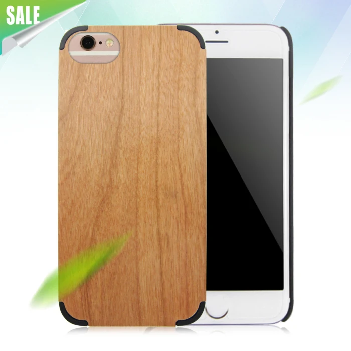 

Wholesale Universal PC bottom wooden phone case for iPhone 6/7