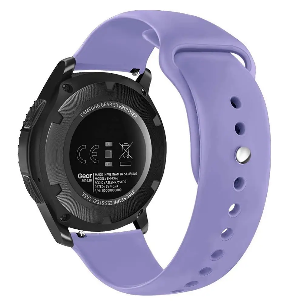 Soft Silicone Replacement Wristband Sport Watch Strap for Samsung Galaxy Gear 2 S2 S3 Smart Fitness Watch Band 22mm 46mm
