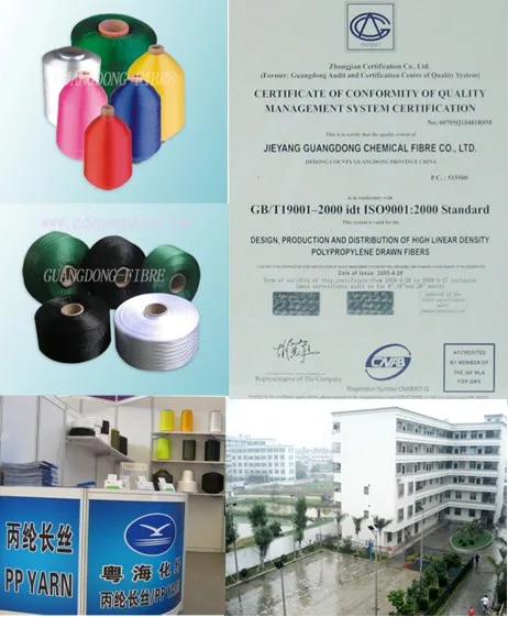 50D to 3600D Intermingled PP Hollow Yarn