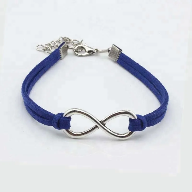 
Wholesale Bangles Jewelry Infinito 8 Pulseras De Cuero Bracelets 