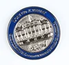 Excellent custom the US White House 3d building commemorative silver challenge coin