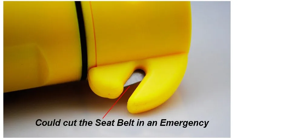 4-in-1 LED Flashlight Torch Belt Cutter  car safety emergency hammer