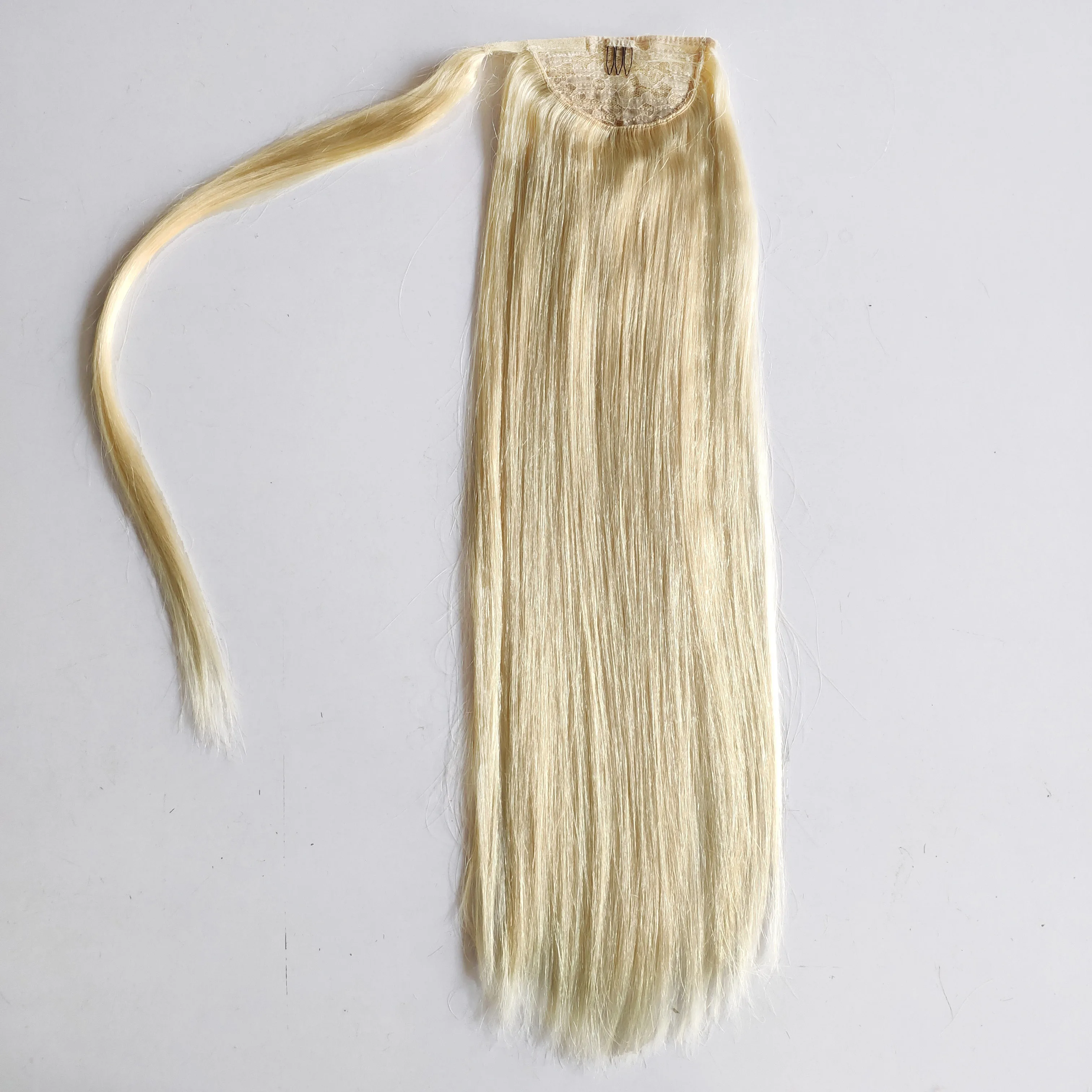 

Wholesale one donor thick end 100% human hair ponytail extensions, #1-#60 or customer